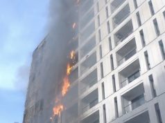 Katastrofike! Digjet pallati në Tiranë si të ishte kuti kartoni