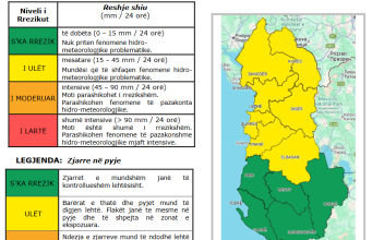Shtrëngata dhe reshje intensive “godasin” Shqipërinë, ja zonat më të rrezikuara!
