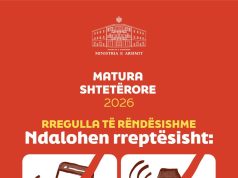 Zero tolerancë në Maturë//Kumbaro paralajmëron maturantët: Shkeljet në provim sjellin përjashtim