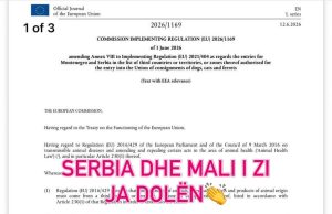 Serbia dhe Mali i Zi heqin një pengesë të madhe për kafshët, aktivistët kërkojnë që Shqipëria të ndjekë të njëjtën rrugë