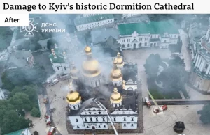 Goditet “Notre-Dame e Kievit”/ 11 të vdekur nga sulmet ruse, flakët përfshijnë katedralen 1000-vjeçare të UNESCO-s.