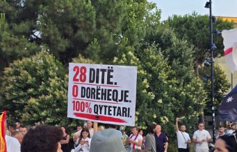 Protesta, dita 28/ Eurodeputetja italiane Ilaria Salis iu bashkua tubimit në Tiranë