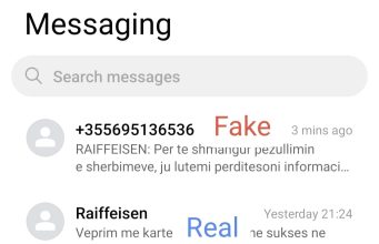 Mos klikoni linkun!!! Mesazhet false në emër të Raiffeisen Bank janë viruse