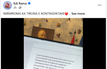 Rama ironizon protestën/ Kryeministri publikon video nga zyra: “Thirrja ‘Rama jepe dorëheqjen’ më ekzalton”