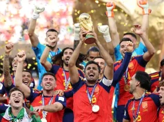 Video/ Spanja ngre Kupën e Botës! Trump dhe Infantino dorëzojnë trofeun, Messi largohet mes lotëve