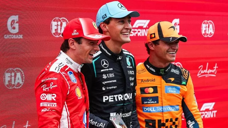 Russell dominon Sprintin në Holandë  Leclerc i dyti pas parakalimit ndaj Norris
