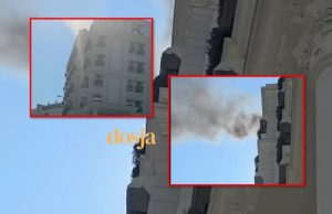 Zjarr në Hotel Radisson në Tiranë, flakët përfshijnë katin e gjashtë