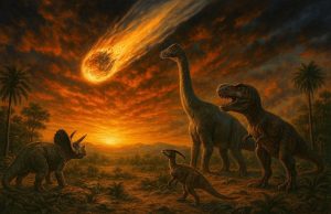 Një studim i ri zbulon se dinosaurët nuk u zhdukën nga goditja direkte e asteroidit, por nga temperaturat ekstreme të krijuara pas përplasjes, që i “poqën” si në furrë.
