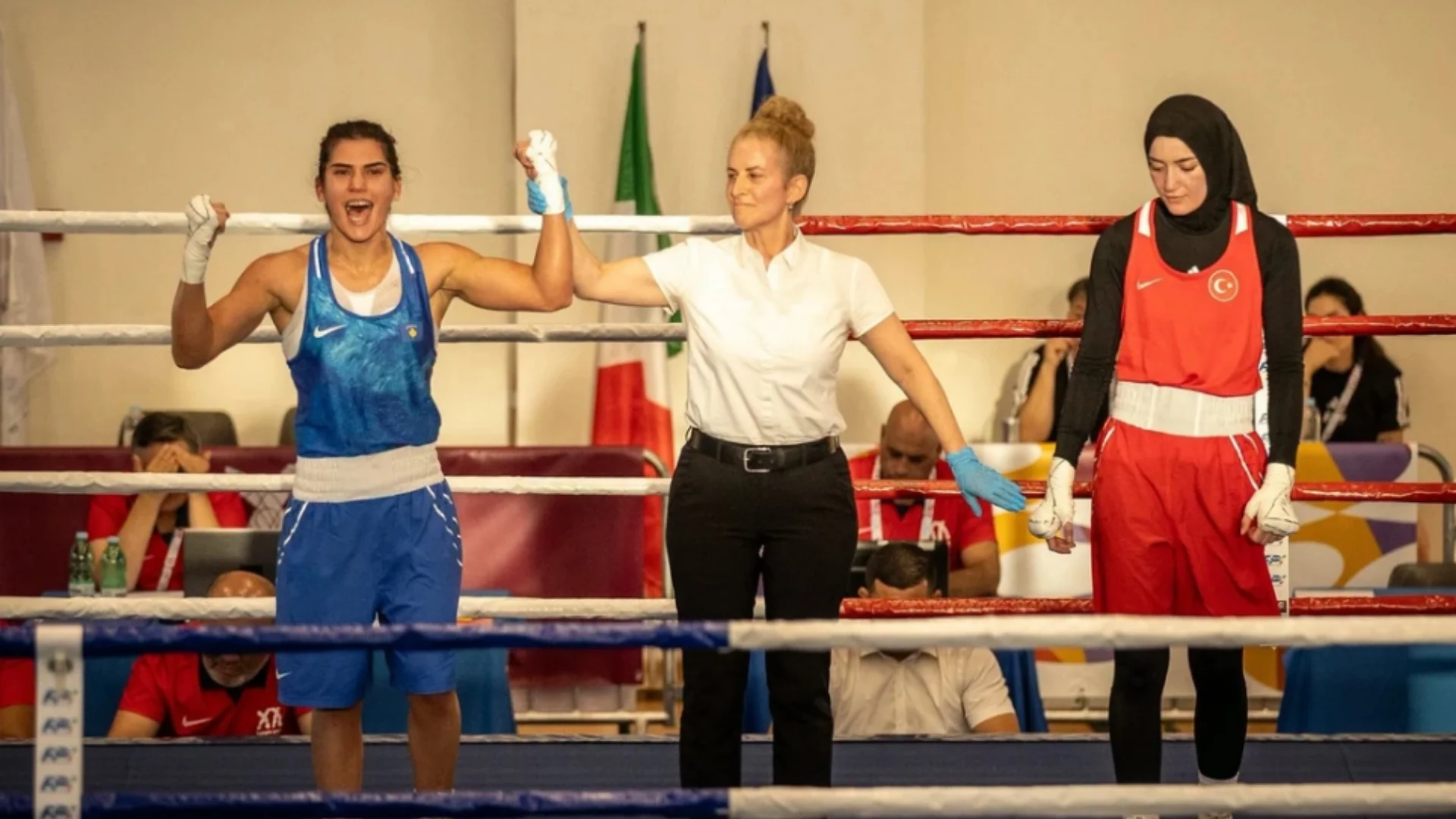 Lojërat Mesdhetare  boksi i dhuron medaljen e parë Kosovës falë Donjeta Sadikut