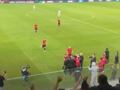 VIDEO/ Asllani ndez “Air Albania”. Supergol ndaj San Marinos, kuqezinjtë shpërthejnë në festë