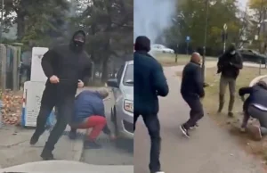 Zgjedhjet në Serbi përgjaken! Të maskuarit sulmojnë me shufra hekuri dhe flakadanë të rinjtë pranë qendrës së votimit, njëri mbetet i gjakosur